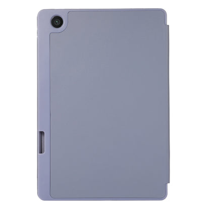 Tri-Fold Stand Cover for Lenovo Tab M10 Plus (3rd Gen) / Xiaoxin Pad 2022 10.6 inch , PU Leather Solid Color Tablet Case with Pen Holder