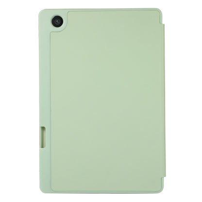 Tri-Fold Stand Cover for Lenovo Tab M10 Plus (3rd Gen) / Xiaoxin Pad 2022 10.6 inch , PU Leather Solid Color Tablet Case with Pen Holder