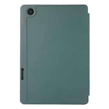 Tri-Fold Stand Cover for Lenovo Tab M10 Plus (3rd Gen) / Xiaoxin Pad 2022 10.6 inch , PU Leather Solid Color Tablet Case with Pen Holder