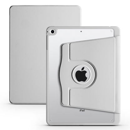 For iPad Air (2013) / Air 2 / iPad 9.7-inch (2017) / (2018) PU Leather+Acrylic Tablet Case Rotary Kickstand Cover with Pen Holder