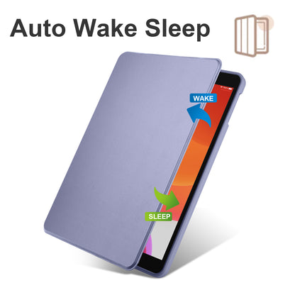 For iPad Air (2013) / Air 2 / iPad 9.7-inch (2017) / (2018) PU Leather+Acrylic Tablet Case Rotary Kickstand Cover with Pen Holder