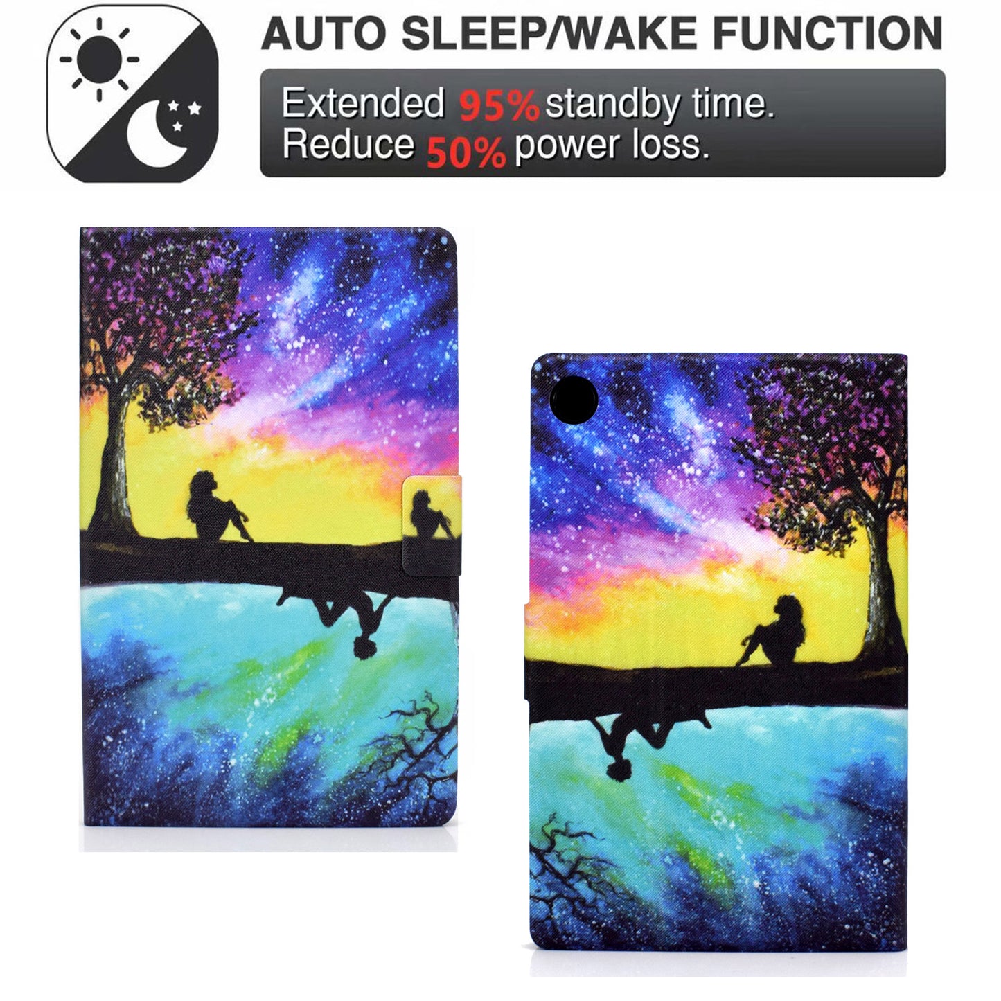 For Huawei MatePad SE 10.4-inch Stand Tablet Leather Case Pattern Printing Card Slot Tablet Cover