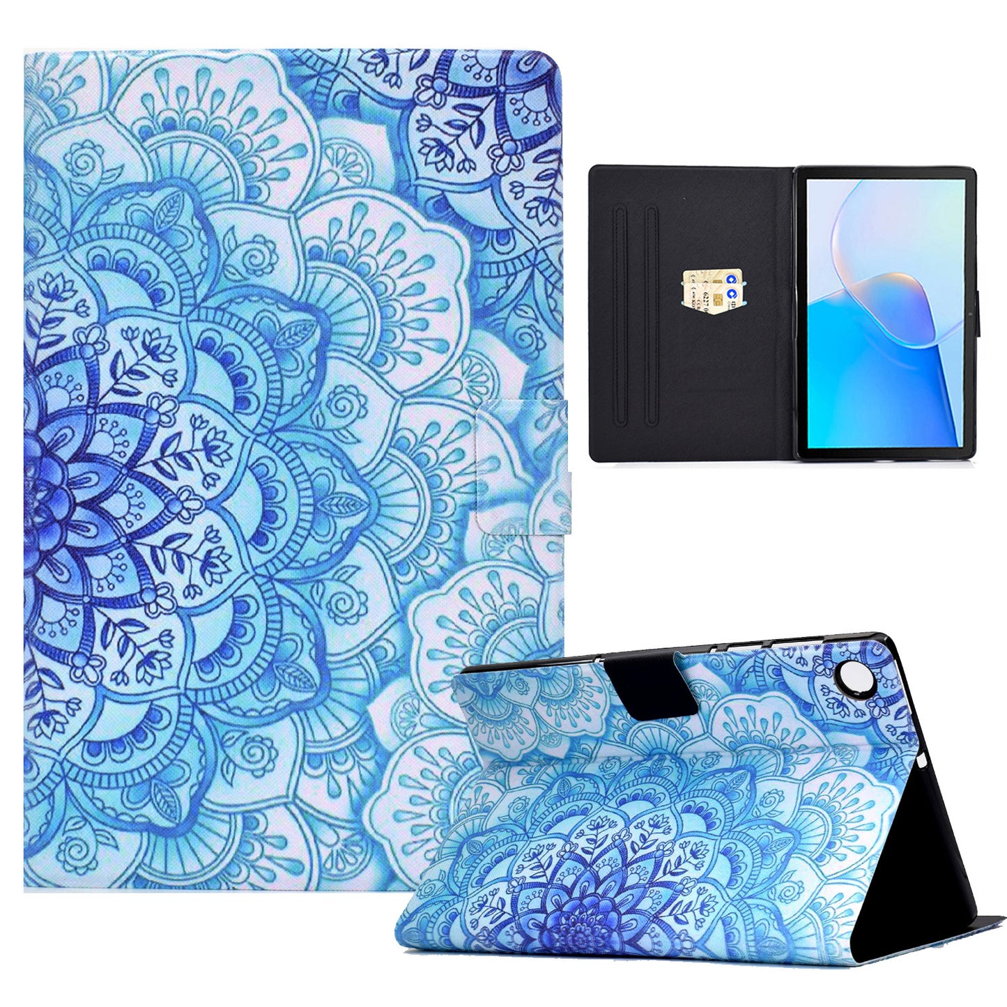 For Huawei MatePad SE 10.4-inch Stand Tablet Leather Case Pattern Printing Card Slot Tablet Cover