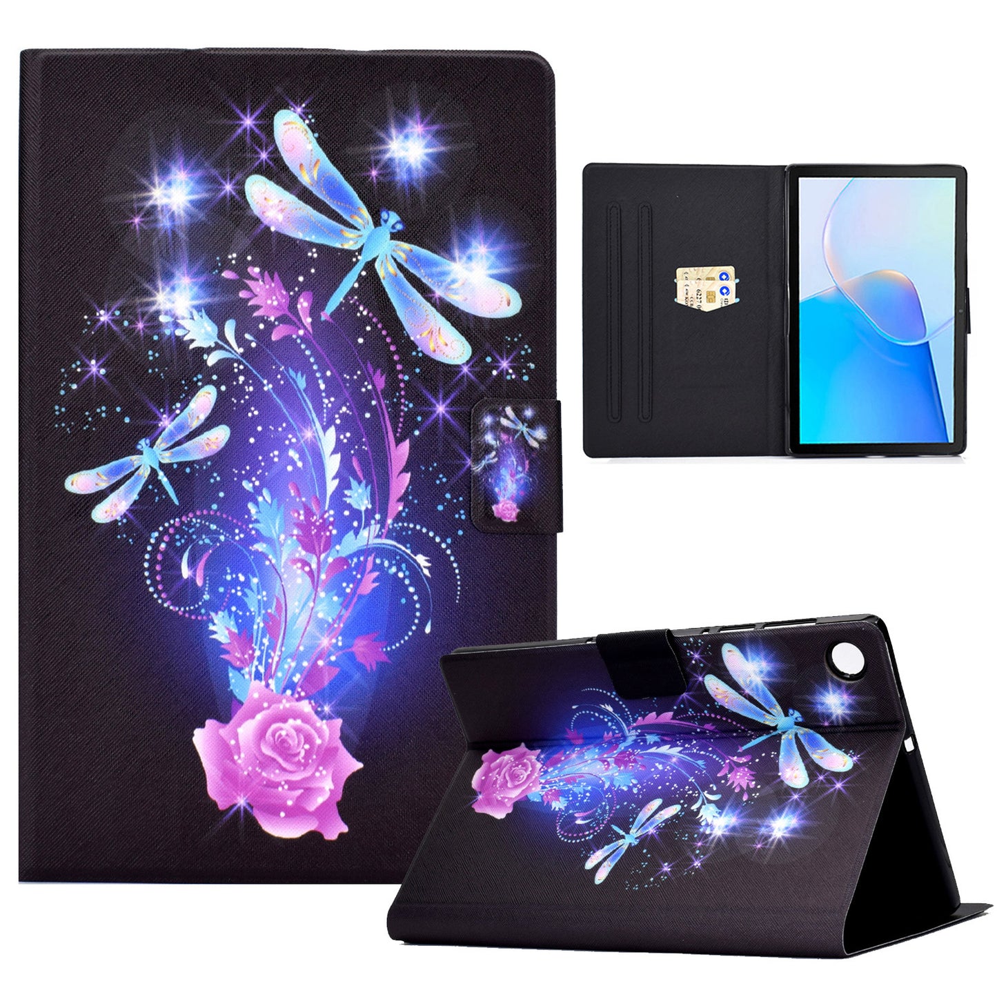 For Huawei MatePad SE 10.4-inch Stand Tablet Leather Case Pattern Printing Card Slot Tablet Cover