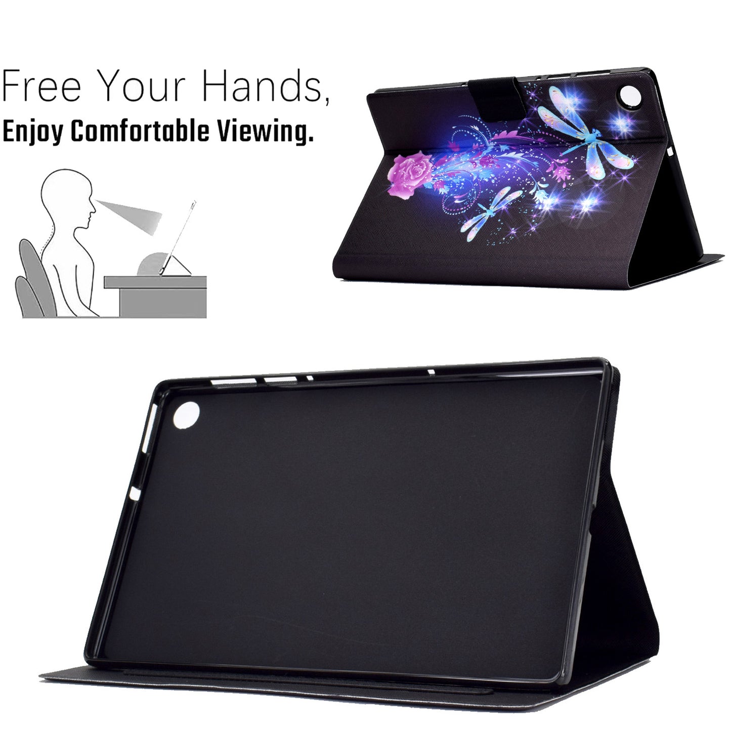 For Huawei MatePad SE 10.4-inch Stand Tablet Leather Case Pattern Printing Card Slot Tablet Cover