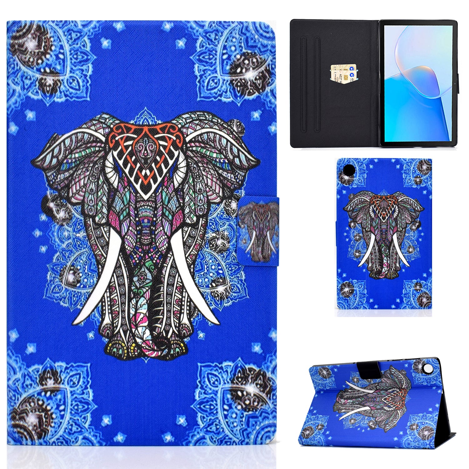 For Huawei MatePad SE 10.4-inch Stand Tablet Leather Case Pattern Printing Card Slot Tablet Cover