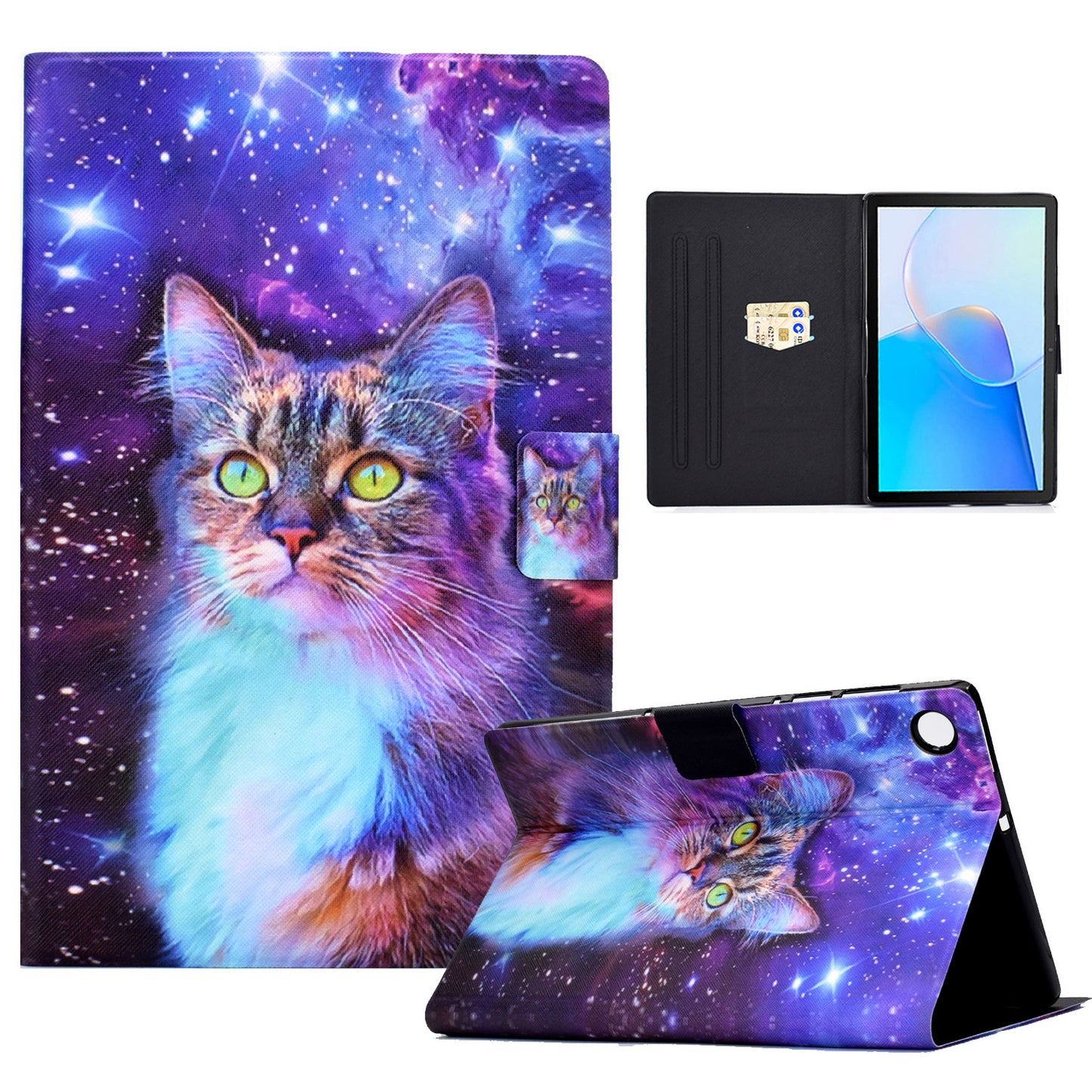For Huawei MatePad SE 10.4-inch Stand Tablet Leather Case Pattern Printing Card Slot Tablet Cover