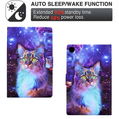 For Huawei MatePad SE 10.4-inch Stand Tablet Leather Case Pattern Printing Card Slot Tablet Cover