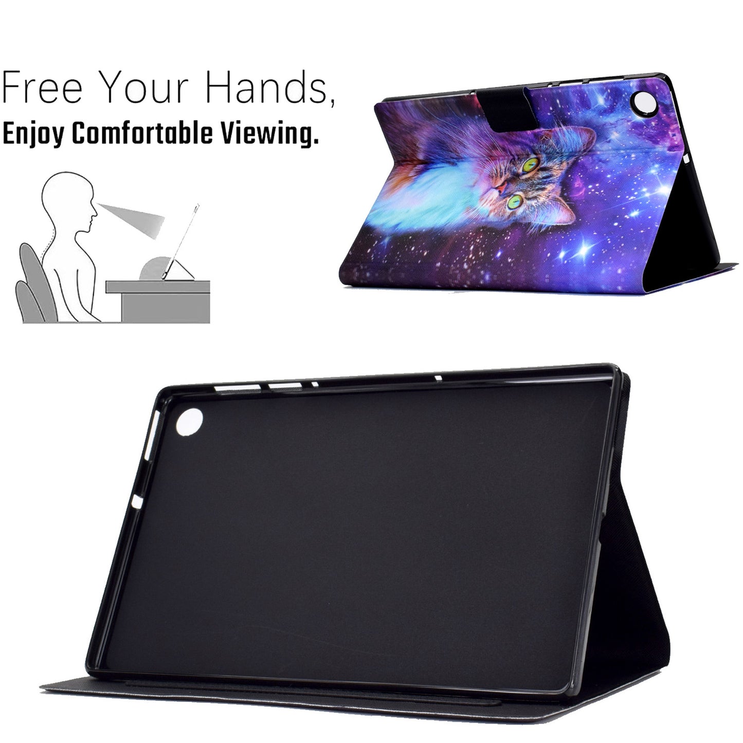 For Huawei MatePad SE 10.4-inch Stand Tablet Leather Case Pattern Printing Card Slot Tablet Cover