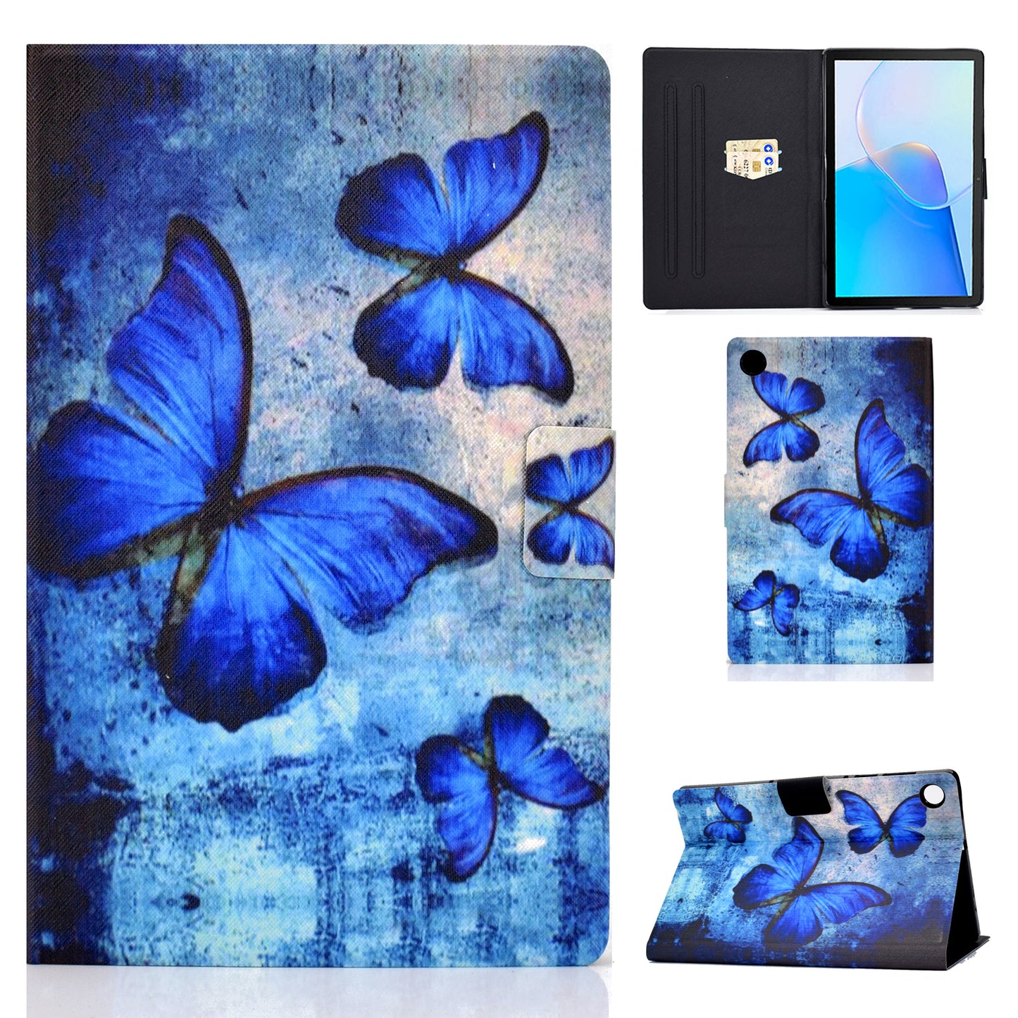 For Huawei MatePad SE 10.4-inch Stand Tablet Leather Case Pattern Printing Card Slot Tablet Cover