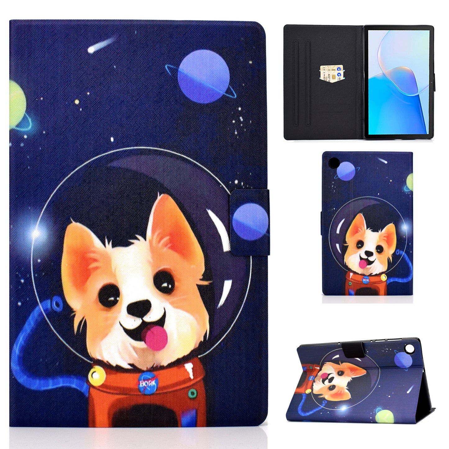 For Huawei MatePad SE 10.4-inch Stand Tablet Leather Case Pattern Printing Card Slot Tablet Cover