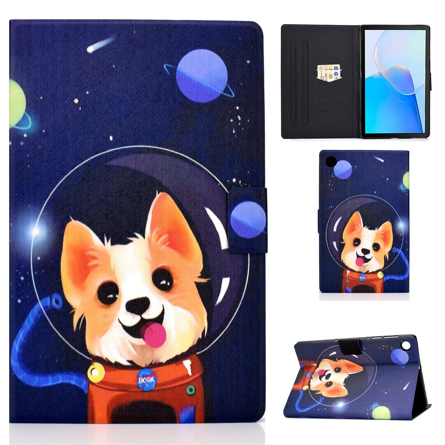 For Huawei MatePad SE 10.4-inch Stand Tablet Leather Case Pattern Printing Card Slot Tablet Cover
