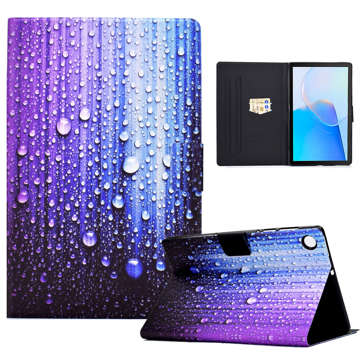 For Huawei MatePad SE 10.4-inch Stand Tablet Leather Case Pattern Printing Card Slot Tablet Cover