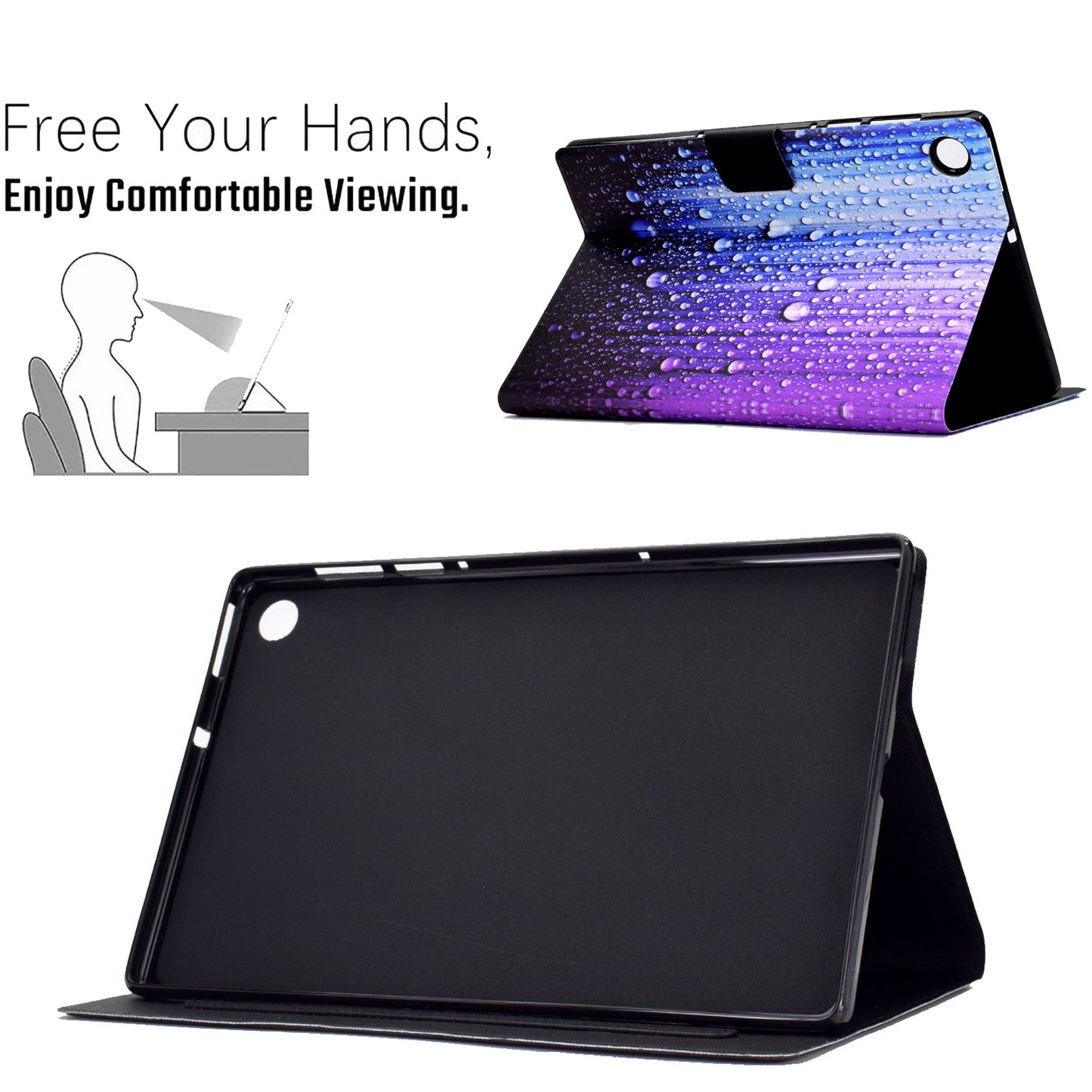 For Huawei MatePad SE 10.4-inch Stand Tablet Leather Case Pattern Printing Card Slot Tablet Cover