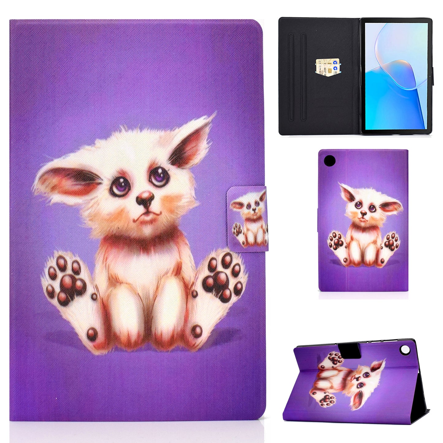 For Huawei MatePad SE 10.4-inch Stand Tablet Leather Case Pattern Printing Card Slot Tablet Cover