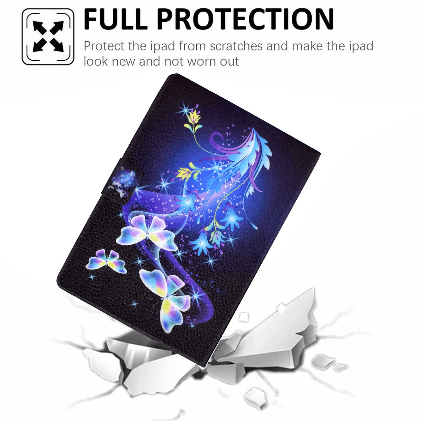For Huawei MatePad SE 10.4-inch Stand Tablet Leather Case Pattern Printing Card Slot Tablet Cover