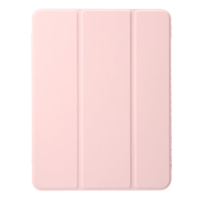 Tablet Case for iPad Pro 11 (2018) / (2020) / (2021) / (2022) / iPad Air (2020) / (2022) / iPad 10.9 (2022) Leather + Clear Acrylic  Trifold Stand Cover