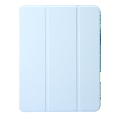 Tablet Case for iPad Pro 11 (2018) / (2020) / (2021) / (2022) / iPad Air (2020) / (2022) / iPad 10.9 (2022) Leather + Clear Acrylic  Trifold Stand Cover