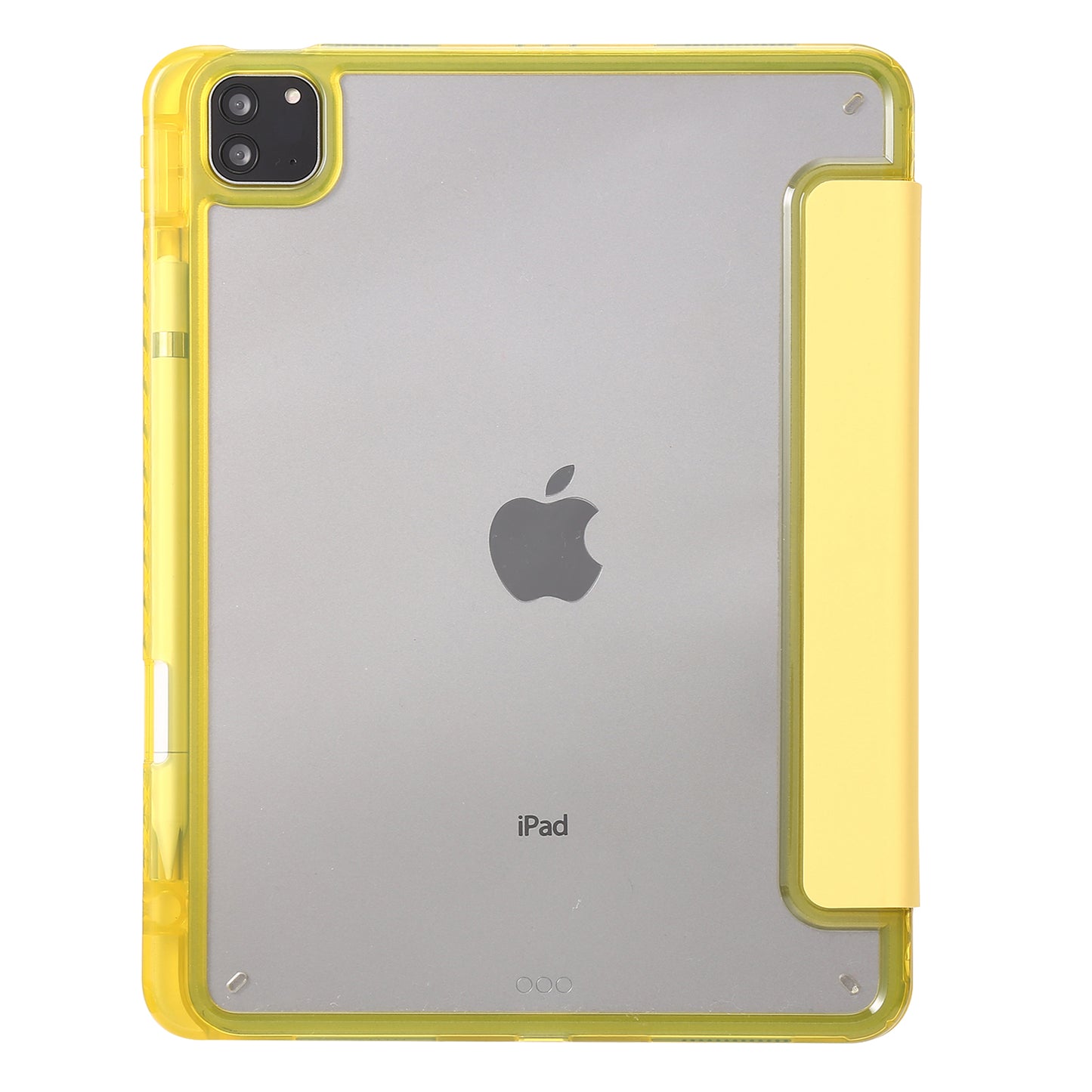 Tablet Case for iPad Pro 11 (2018) / (2020) / (2021) / (2022) / iPad Air (2020) / (2022) / iPad 10.9 (2022) Leather + Clear Acrylic  Trifold Stand Cover