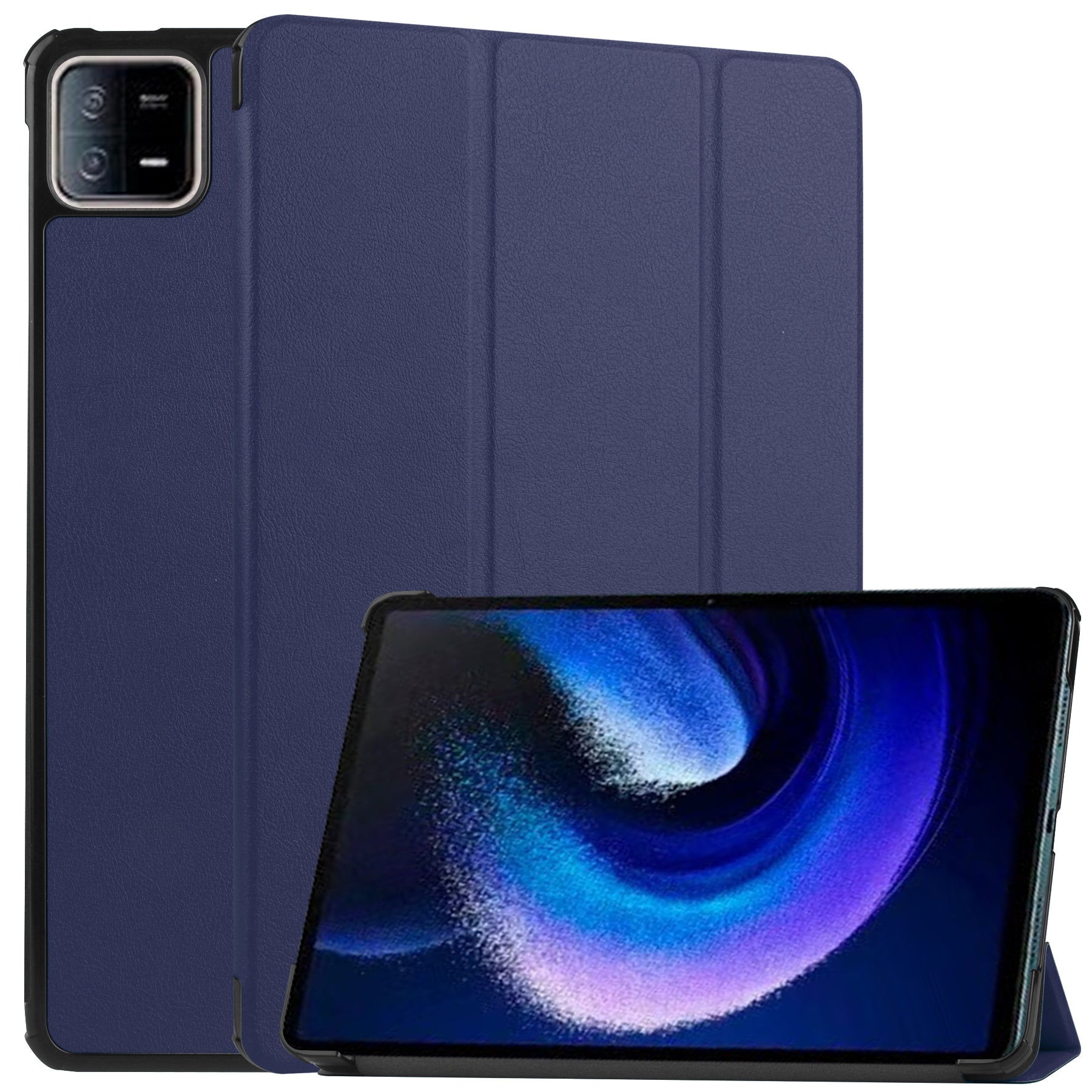 For Xiaomi Pad 6 Tri-fold Stand Tablet Case Auto Wake  /  Sleep Leather Tablet Cover