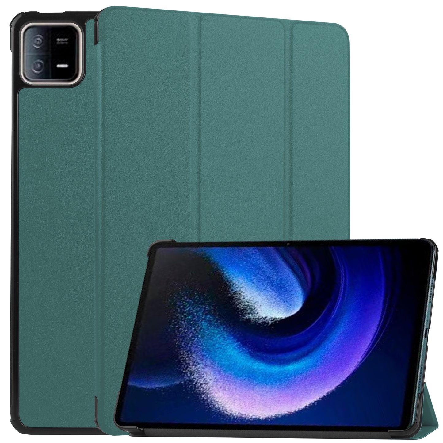 For Xiaomi Pad 6 Tri-fold Stand Tablet Case Auto Wake  /  Sleep Leather Tablet Cover