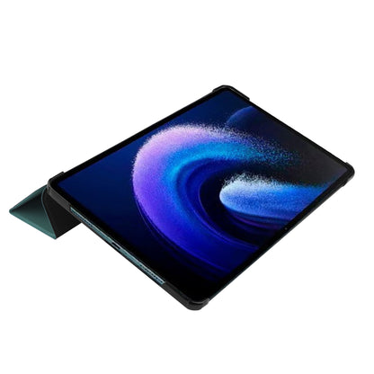 For Xiaomi Pad 6 Tri-fold Stand Tablet Case Auto Wake  /  Sleep Leather Tablet Cover