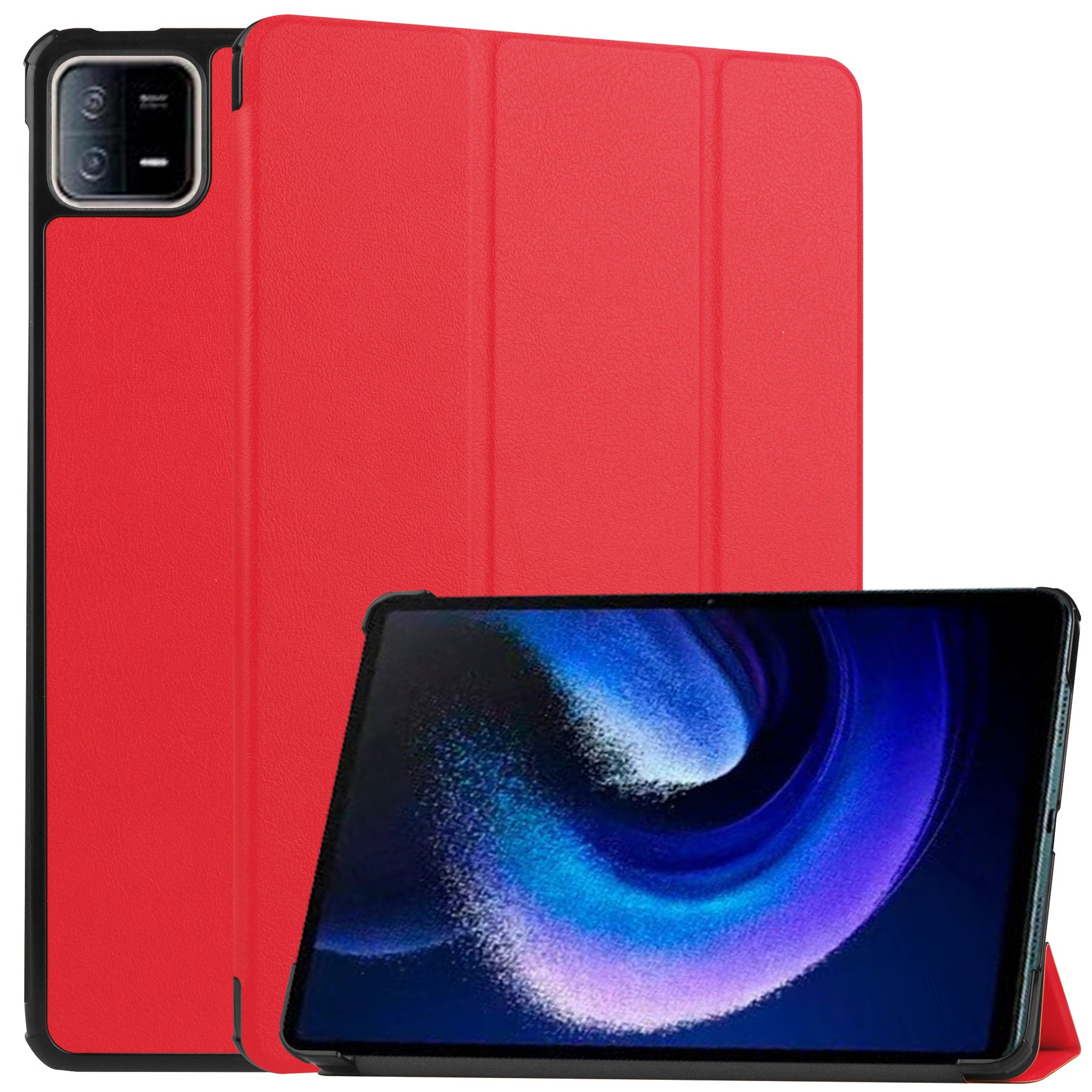 For Xiaomi Pad 6 Tri-fold Stand Tablet Case Auto Wake  /  Sleep Leather Tablet Cover