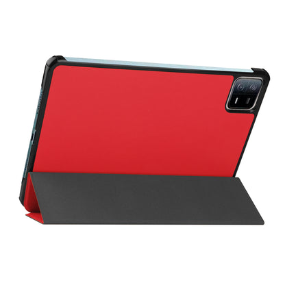 For Xiaomi Pad 6 Tri-fold Stand Tablet Case Auto Wake  /  Sleep Leather Tablet Cover