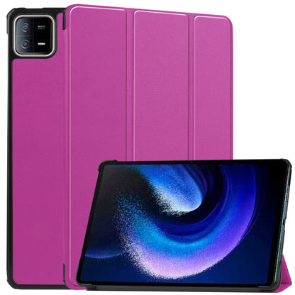 For Xiaomi Pad 6 Tri-fold Stand Tablet Case Auto Wake  /  Sleep Leather Tablet Cover
