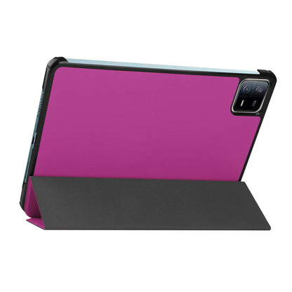 For Xiaomi Pad 6 Tri-fold Stand Tablet Case Auto Wake  /  Sleep Leather Tablet Cover