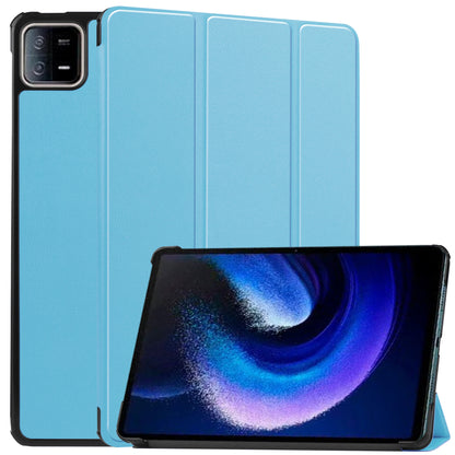 For Xiaomi Pad 6 Tri-fold Stand Tablet Case Auto Wake  /  Sleep Leather Tablet Cover