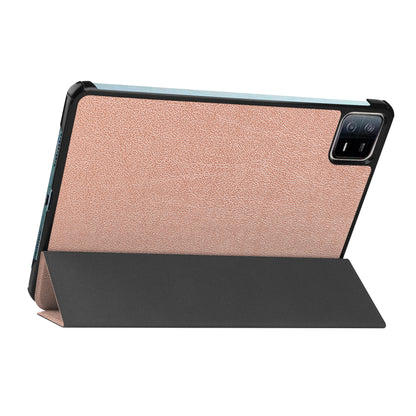 For Xiaomi Pad 6 Tri-fold Stand Tablet Case Auto Wake  /  Sleep Leather Tablet Cover