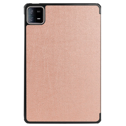 For Xiaomi Pad 6 Tri-fold Stand Tablet Case Auto Wake  /  Sleep Leather Tablet Cover