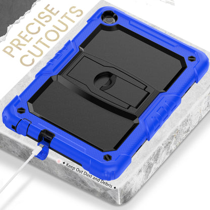 For Lenovo Tab M10 (Gen 3) TB-328F Anti-Scratch Silicone+PC Tablet Case Kickstand Cover with Strap