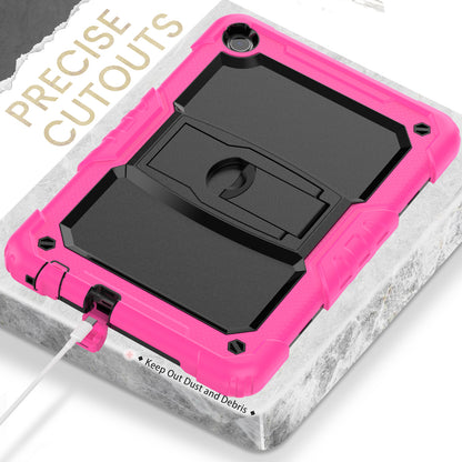 For Lenovo Tab M10 (Gen 3) TB-328F Anti-Scratch Silicone+PC Tablet Case Kickstand Cover with Strap