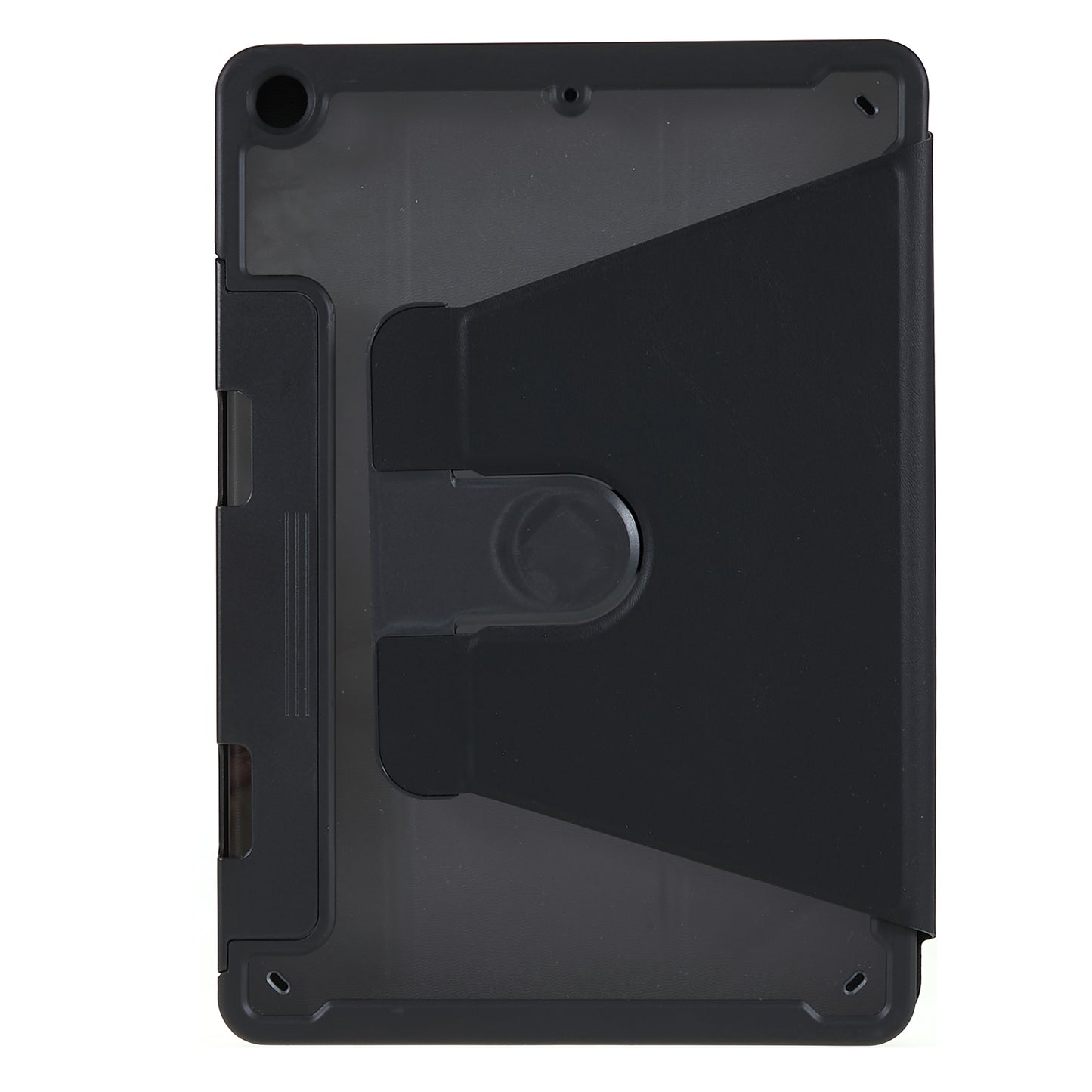 For iPad 9.7-inch (2017) / (2018) Rotating Stand Tablet Case Tablet Leather Cover with Detachable Pencil Holder