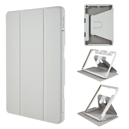 For iPad 9.7-inch (2017) / (2018) Rotating Stand Tablet Case Tablet Leather Cover with Detachable Pencil Holder
