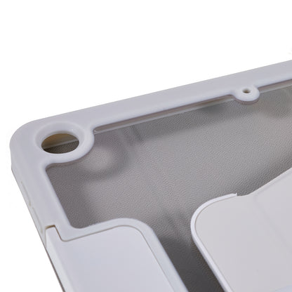 For iPad 9.7-inch (2017) / (2018) Rotating Stand Tablet Case Tablet Leather Cover with Detachable Pencil Holder