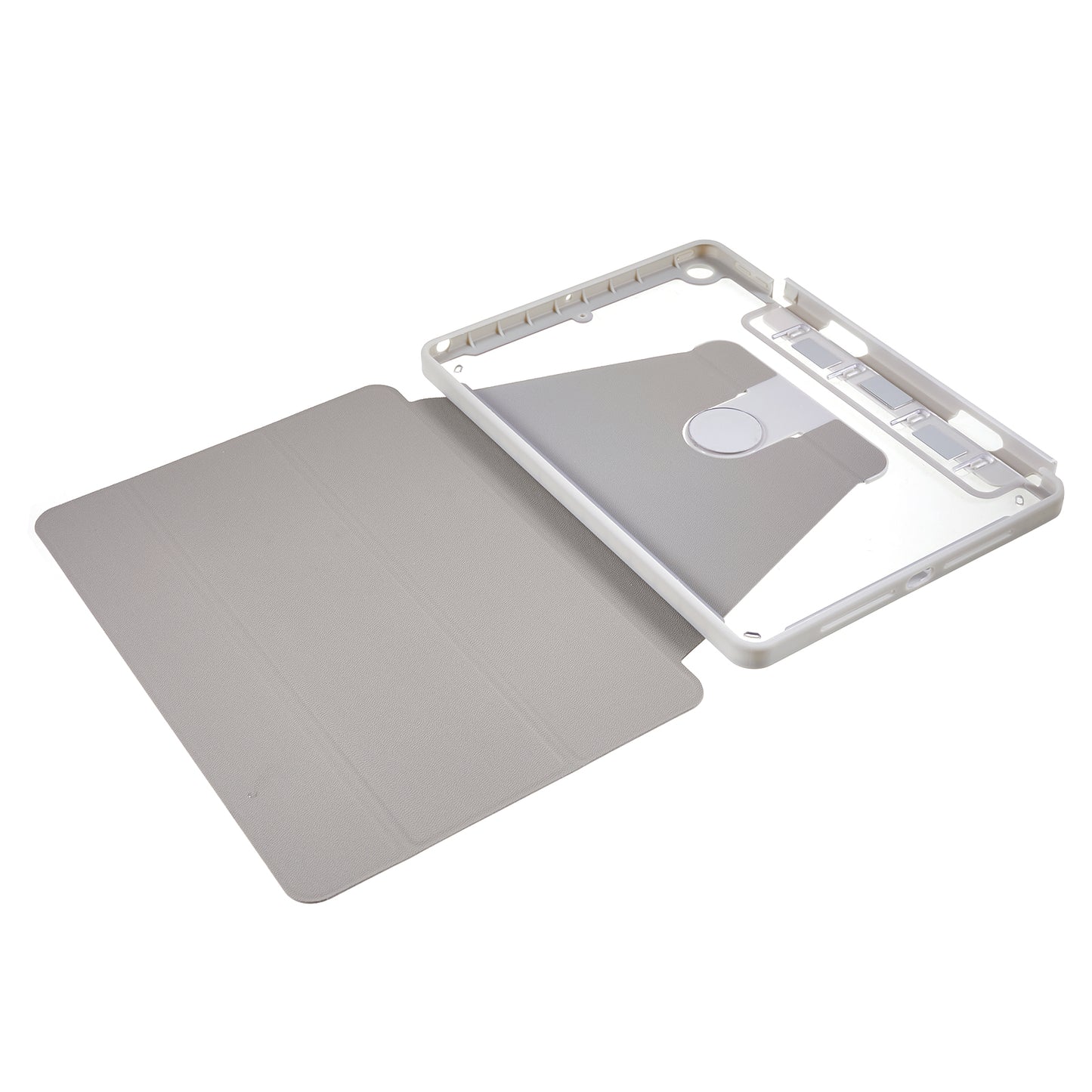 For iPad 9.7-inch (2017) / (2018) Rotating Stand Tablet Case Tablet Leather Cover with Detachable Pencil Holder