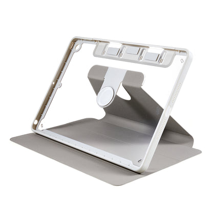 For iPad 9.7-inch (2017) / (2018) Rotating Stand Tablet Case Tablet Leather Cover with Detachable Pencil Holder