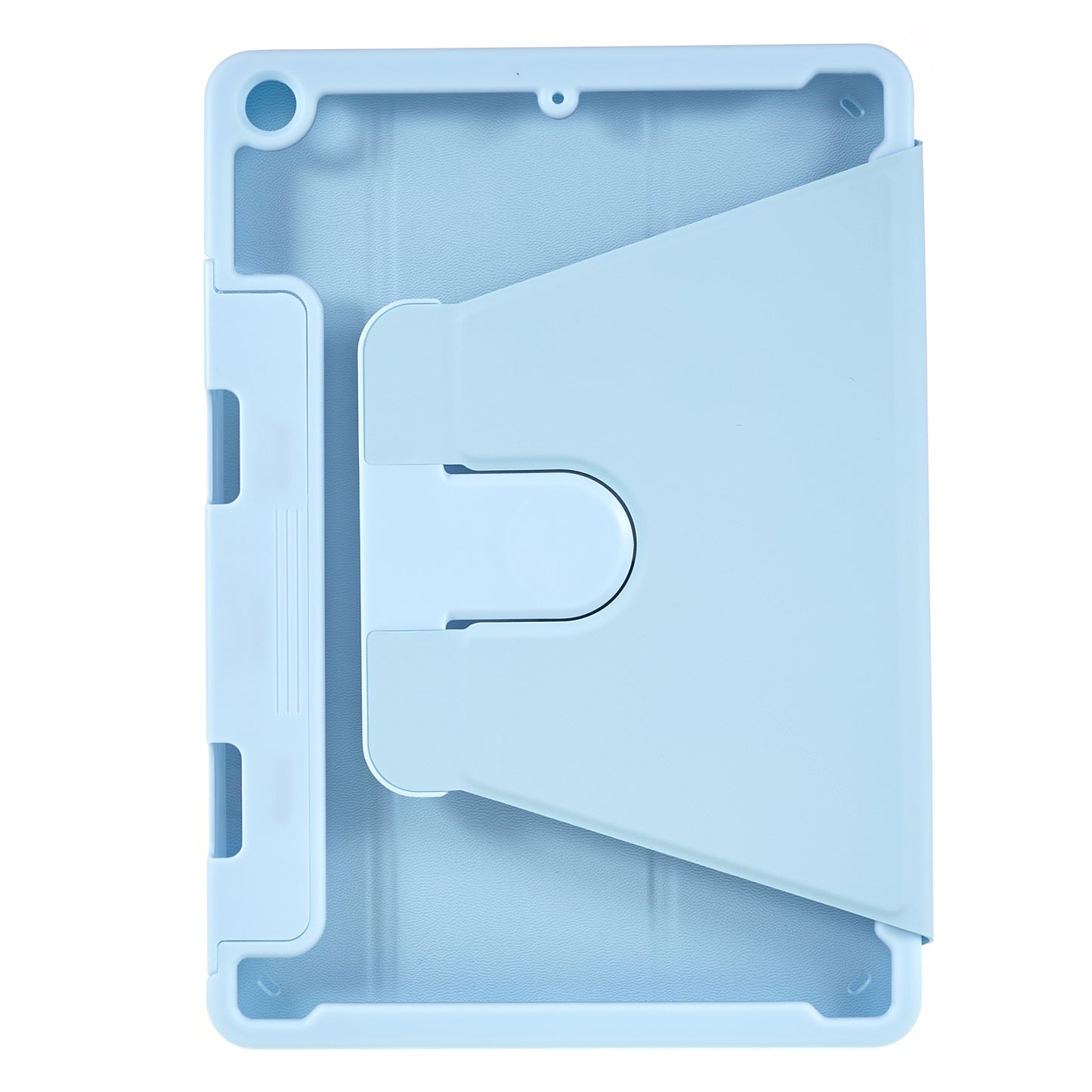 For iPad 9.7-inch (2017) / (2018) Rotating Stand Tablet Case Tablet Leather Cover with Detachable Pencil Holder