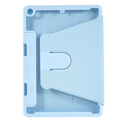 For iPad 9.7-inch (2017) / (2018) Rotating Stand Tablet Case Tablet Leather Cover with Detachable Pencil Holder