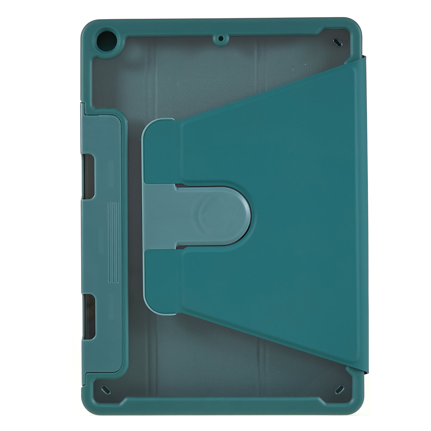 For iPad 9.7-inch (2017) / (2018) Rotating Stand Tablet Case Tablet Leather Cover with Detachable Pencil Holder