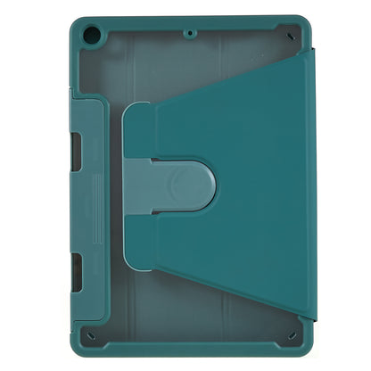 For iPad 9.7-inch (2017) / (2018) Rotating Stand Tablet Case Tablet Leather Cover with Detachable Pencil Holder