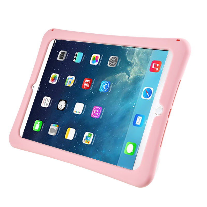 For iPad Air (2013) / Air 2 / iPad 9.7-inch (2017) / (2018) / Pro 9.7 inch (2016) Rotary Kickstand Tablet Case Cat Style PC+Silicone Cover