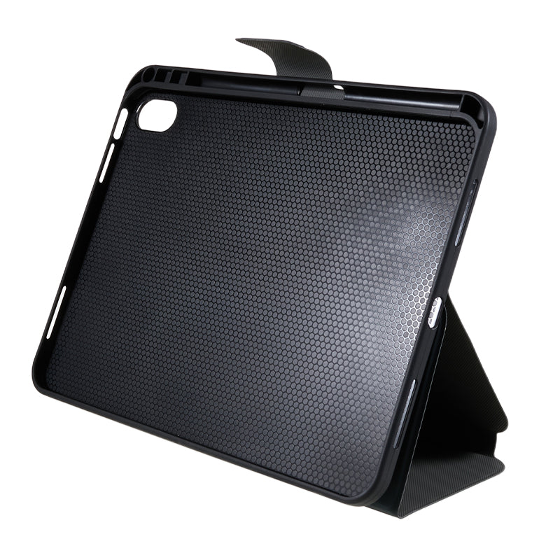 For iPad 10.9 (2022) PU Leather Tablet Case Stand Magnetic Clasp Tablet Cover