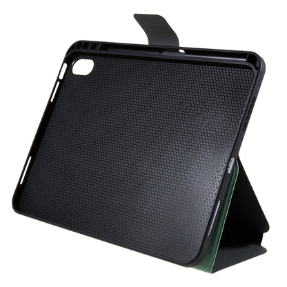 For iPad 10.9 (2022) PU Leather Tablet Case Stand Magnetic Clasp Tablet Cover