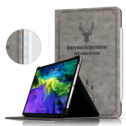 For iPad Pro 11 (2020) / (2021) / (2022) Stand Tablet Case PU Leather Anti-drop Tablet Cover