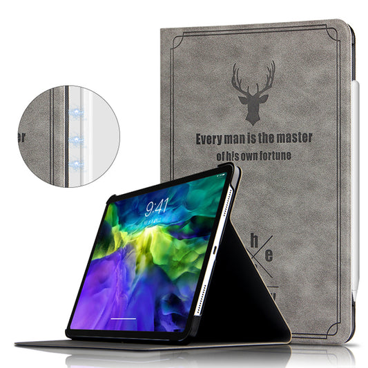 For iPad Pro 11 (2020) / (2021) / (2022) Stand Tablet Case PU Leather Anti-drop Tablet Cover