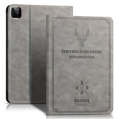 For iPad Pro 11 (2020) / (2021) / (2022) Stand Tablet Case PU Leather Anti-drop Tablet Cover